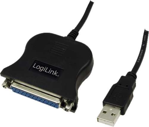 foto van USB naar parallel adapter