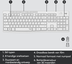 foto 9 LOGITECH afbeelding 920-009824 RANDAPPARATUUR > INVOER APPARATEN > TOETSENBORDEN > SET DRAADLOOS