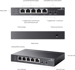 foto 6 TP-LINK afbeelding TL-SG1005P-PD NETWERK > SWITCHES