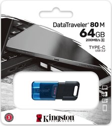 foto 3 KINGSTON afbeelding DT80M/64GB RANDAPPARATUUR > USB FLASHDRIVE