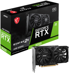 foto 1 MSI afbeelding 3050VENTUS 2X 6GOC COMPONENTEN > VIDEOKAARTEN > NVIDIA