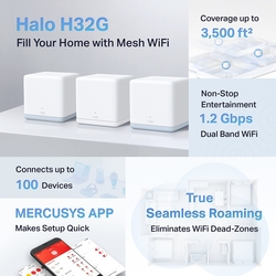 foto 8 MERCUSYS afbeelding HALO H32G(3-PACK) NETWERK > DRAADLOOS > ROUTER