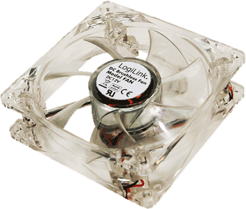 foto van LOGILINK 12cm casefan blue led